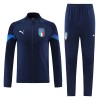 Italie Navy Ensemble Sweat d'Entraînement 22-23 Pour Homme